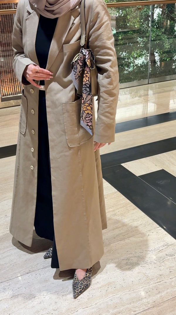 SINGLE-BREASTED LINEN JACKET