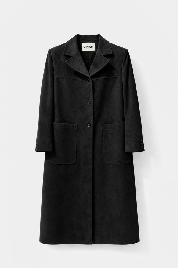 SINGLE-BREASTED LIGHT SUEDE JACKET