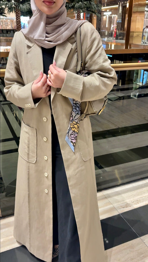 SINGLE-BREASTED LINEN JACKET