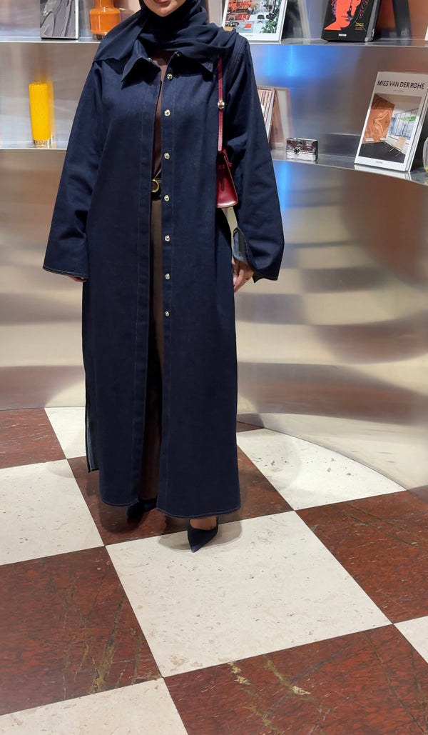 TAILORED LONGLINE DENIM JACKET