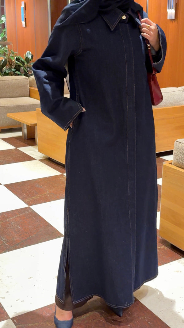 TAILORED LONGLINE DENIM JACKET