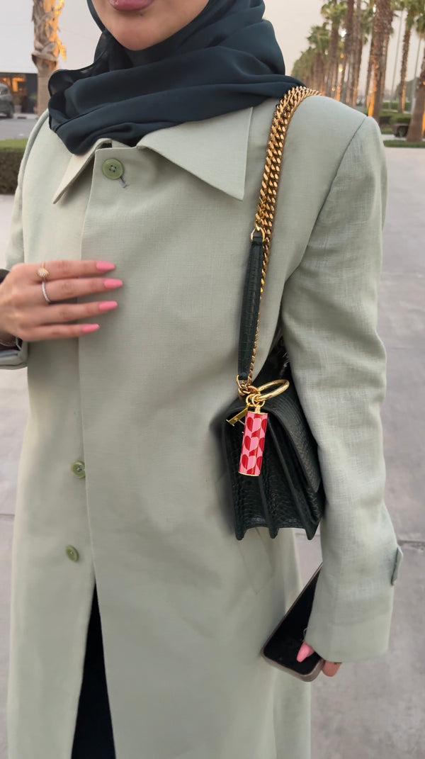 SINGLE-BREASTED BLENDED-LINEN COAT