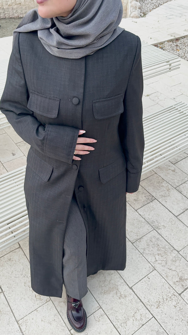 ROUND NECK JACKET