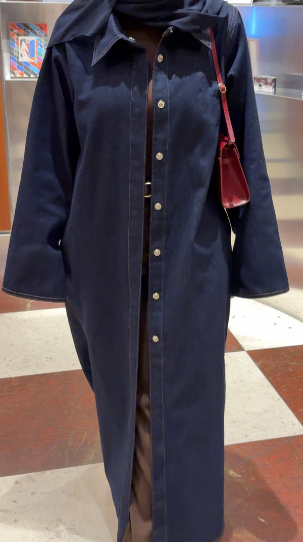 TAILORED LONGLINE DENIM JACKET