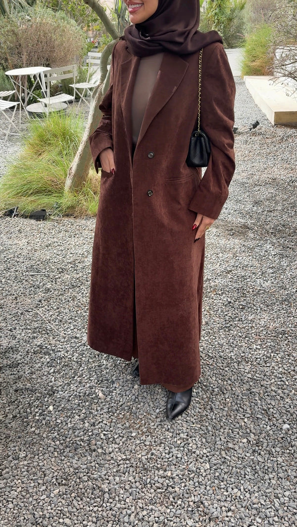 SINGLE-BREASTED DISTRESSED SUEDE BLAZER