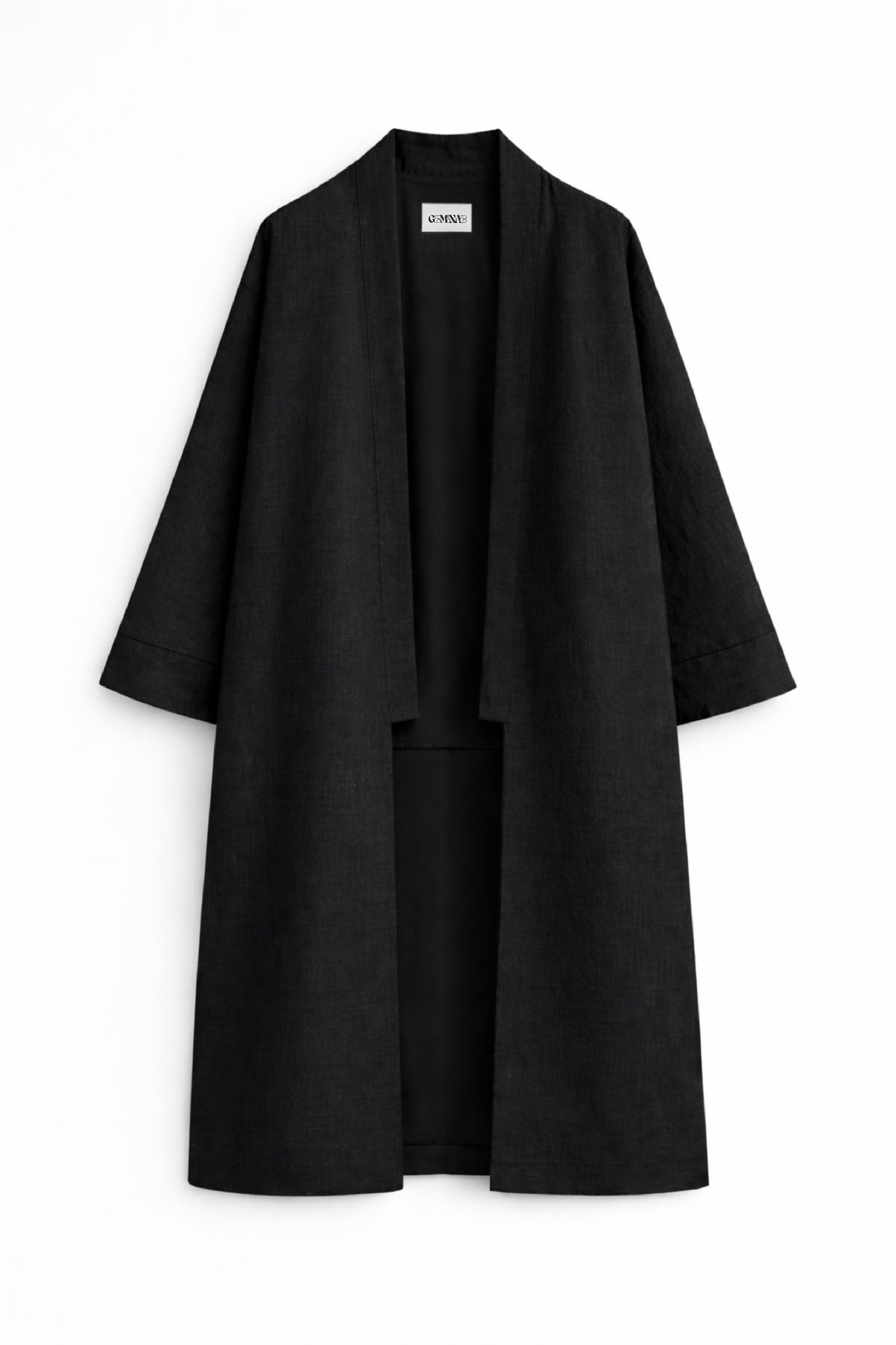 LONG KIMONO LINEN ABAYA