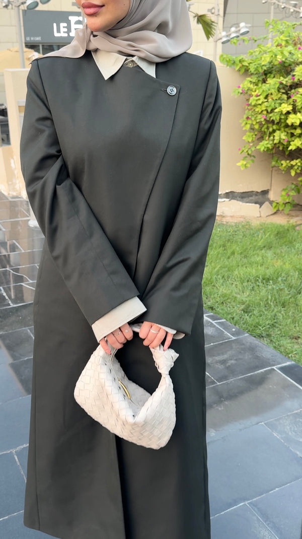 SINGLE-BREASTED COLLARLESS BLAZER