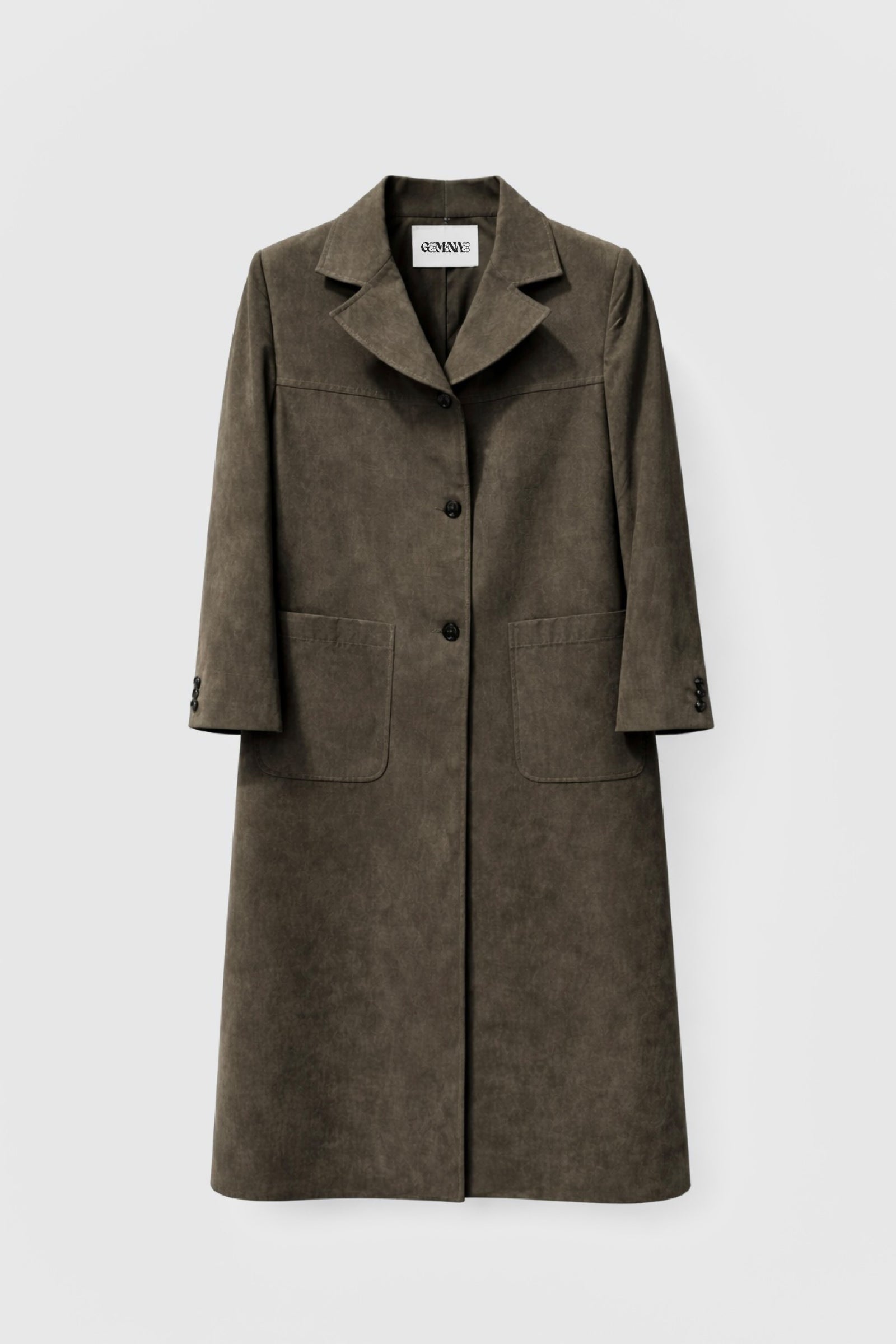 SINGLE-BREASTED LIGHT SUEDE JACKET