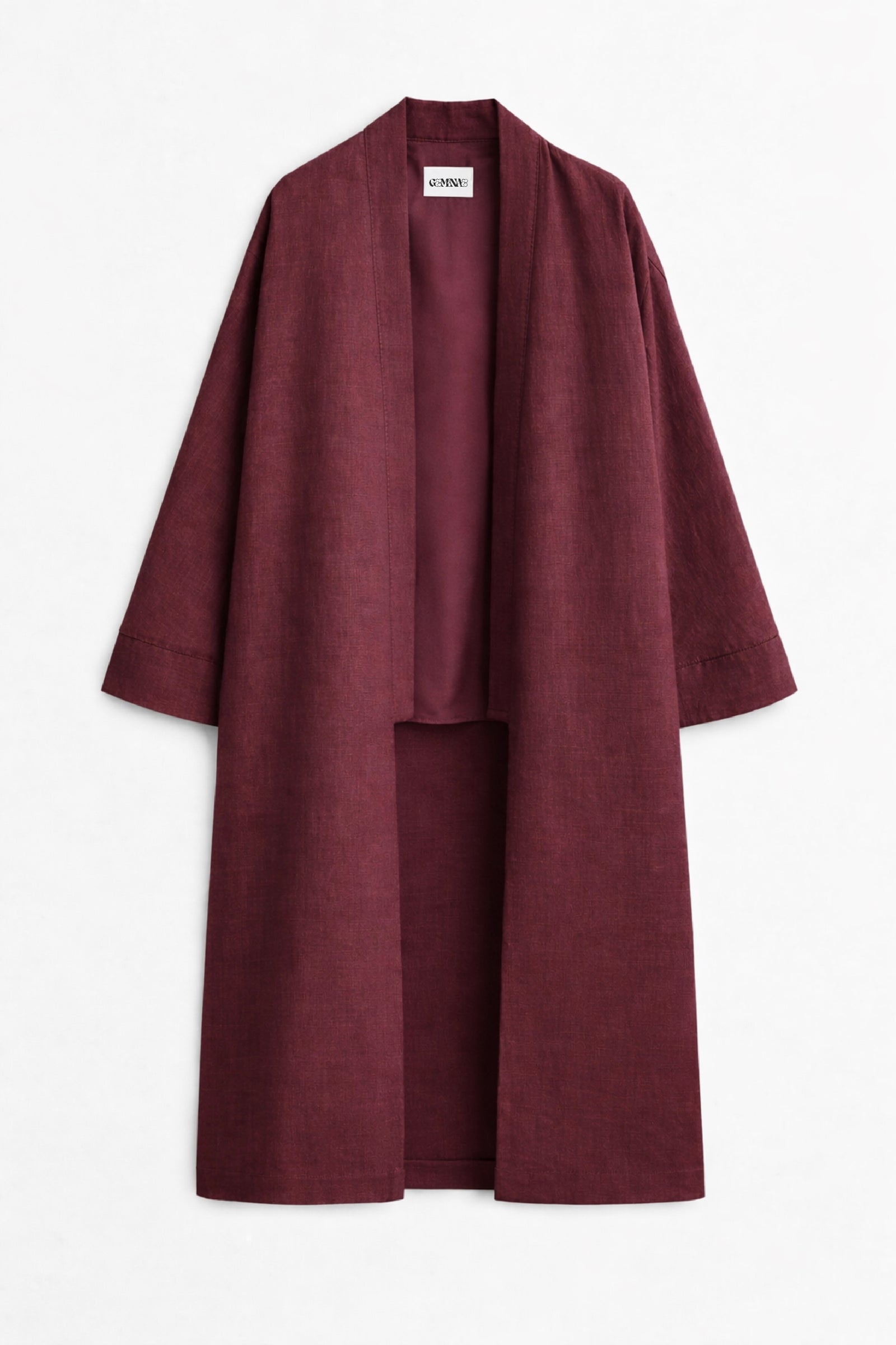 LONG KIMONO LINEN ABAYA