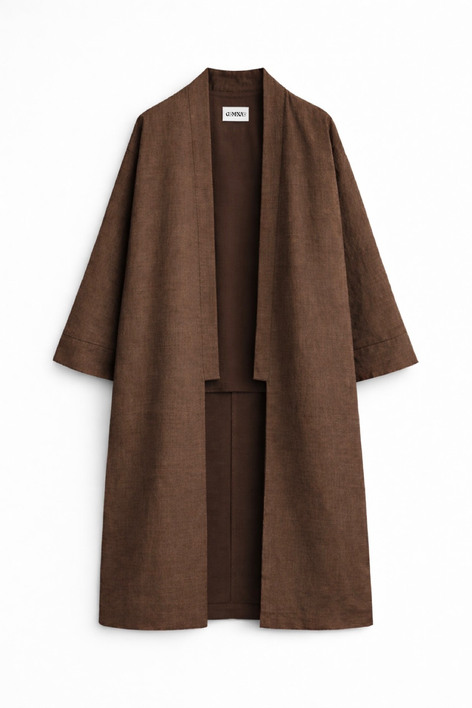 LONG KIMONO LINEN ABAYA