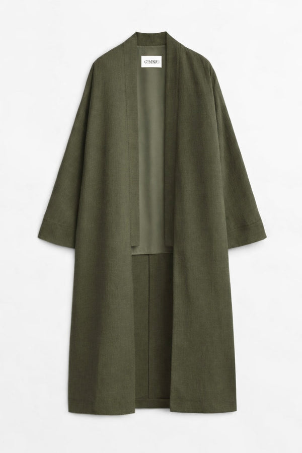 RTW LONG KIMONO LINEN ABAYA