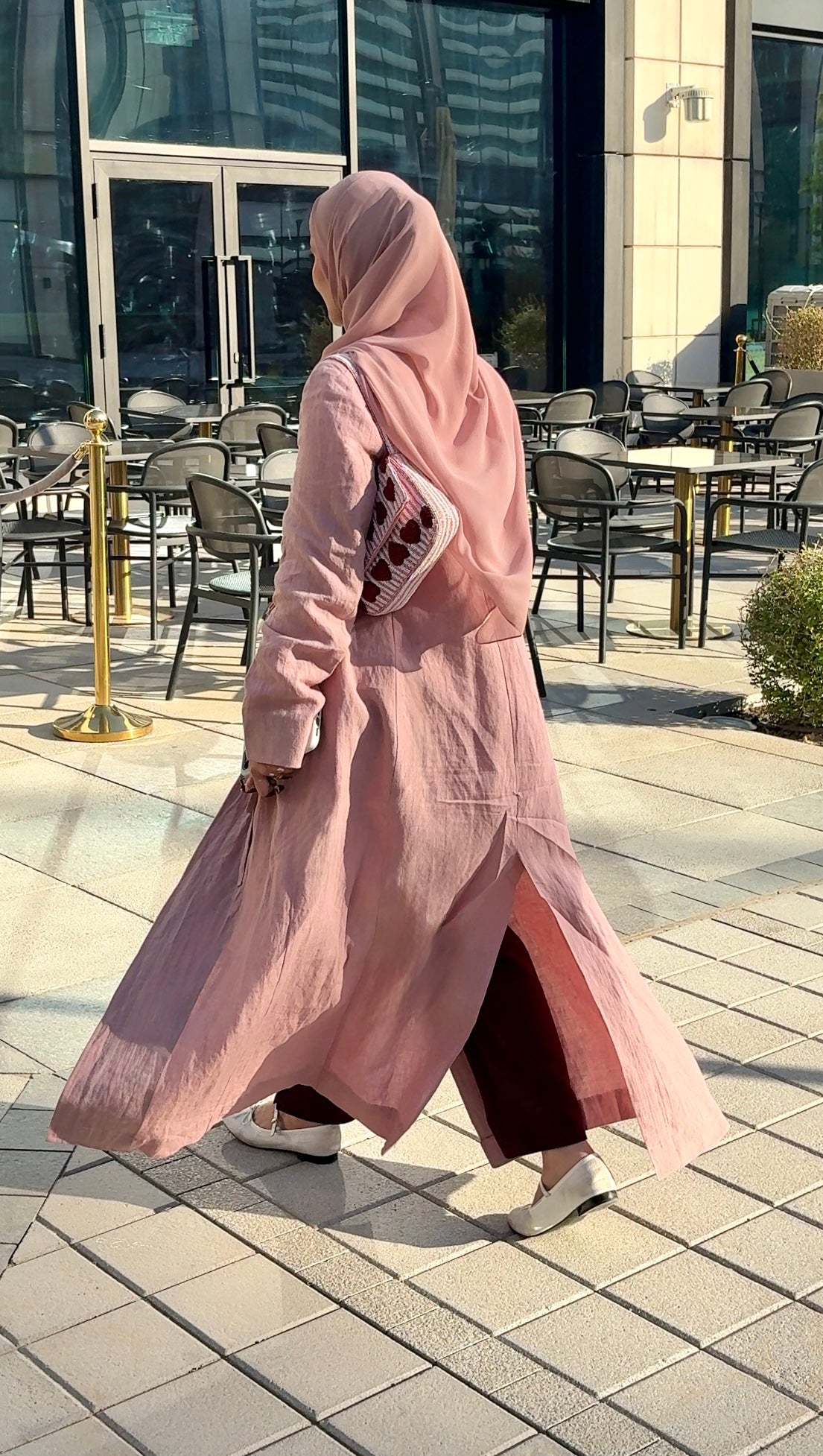 كيمونو لفّ من اللينن المغسول