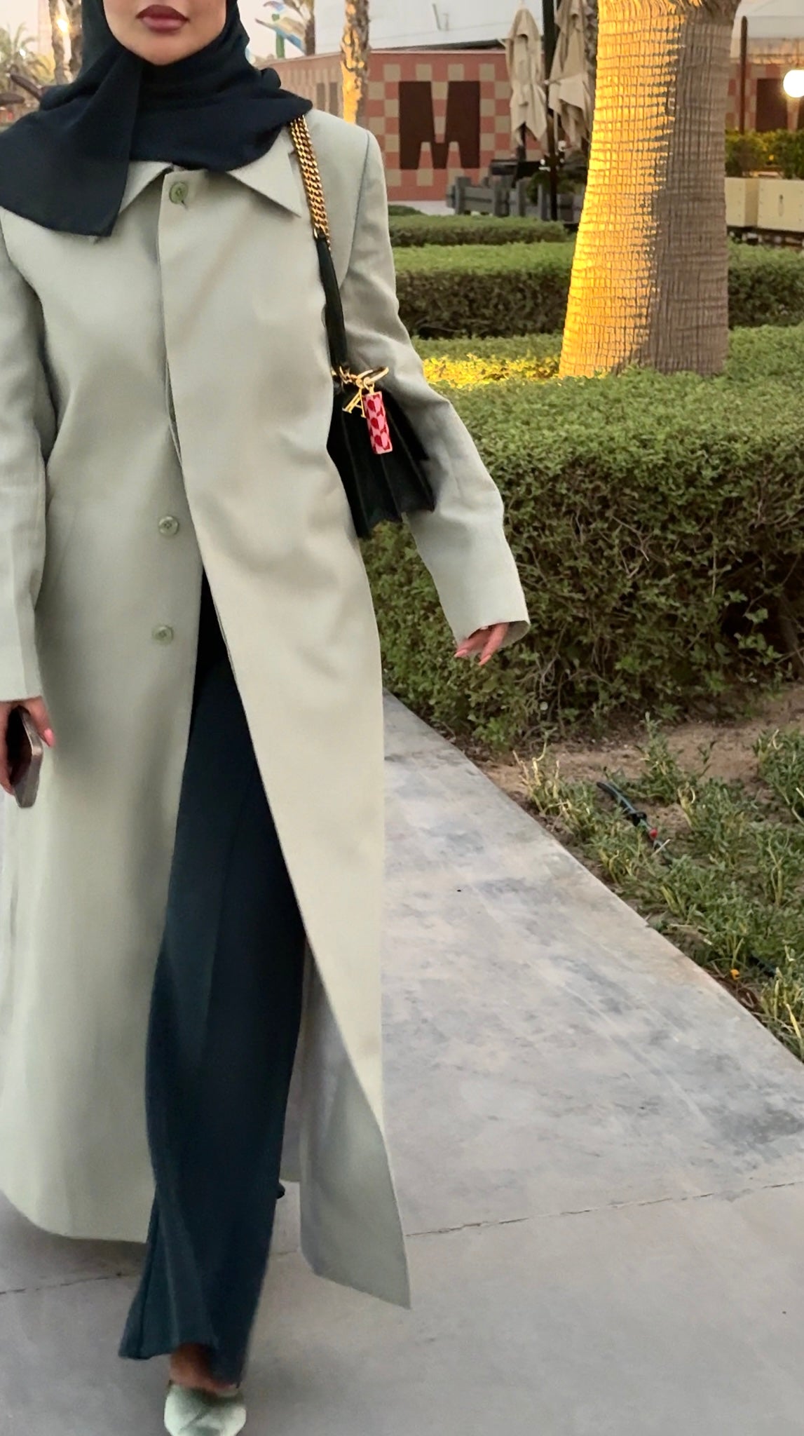 SINGLE-BREASTED LINEN BLEND COAT