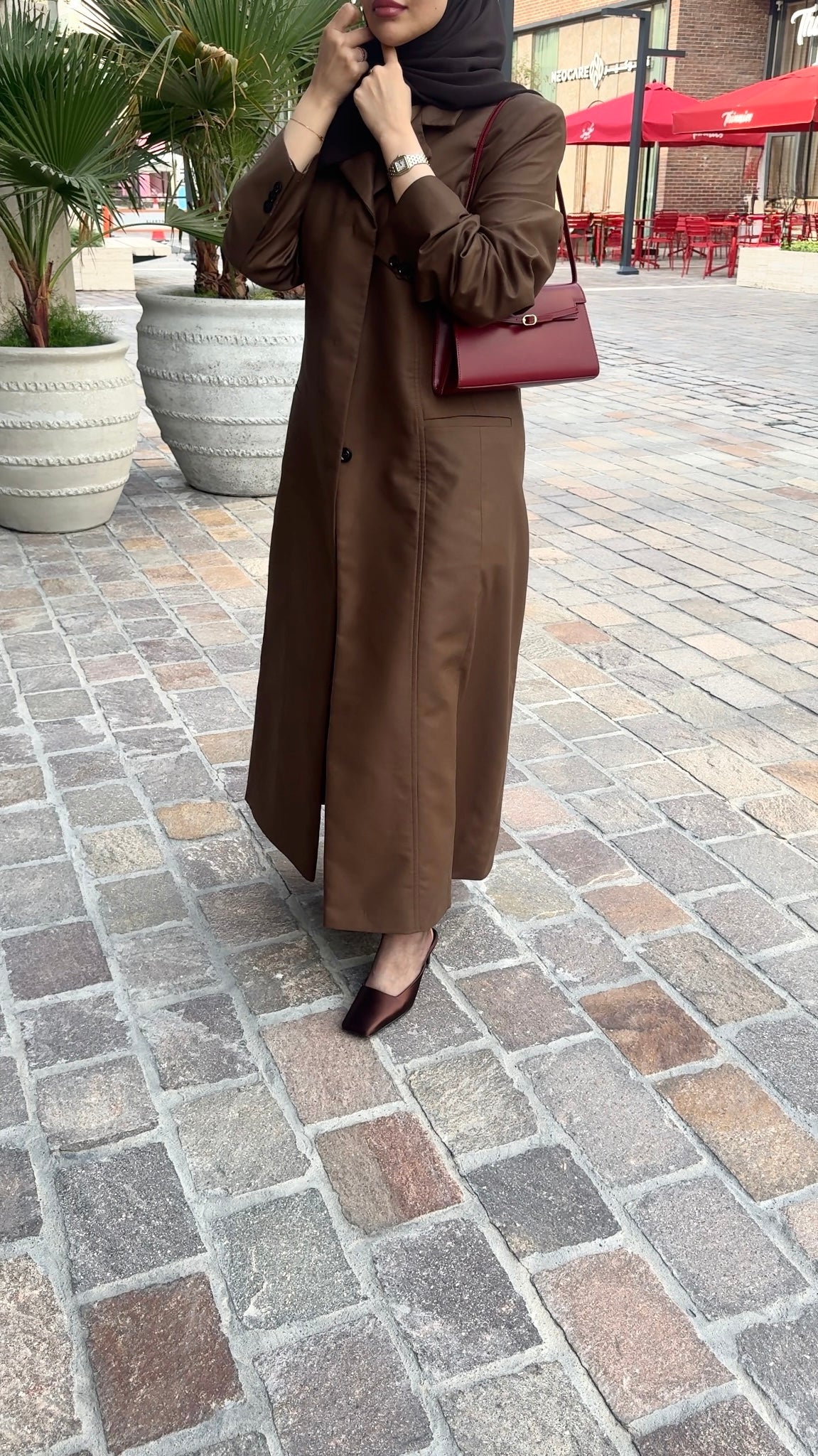 STRUCTURED HIGH NECK BLAZER