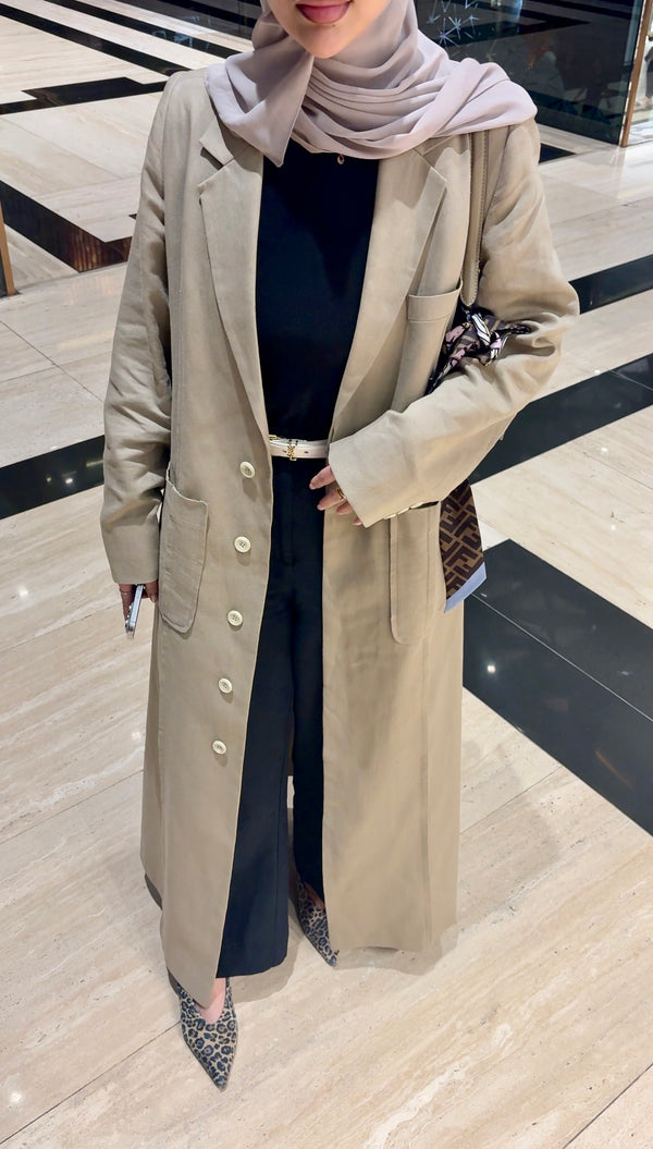 SINGLE-BREASTED LINEN JACKET
