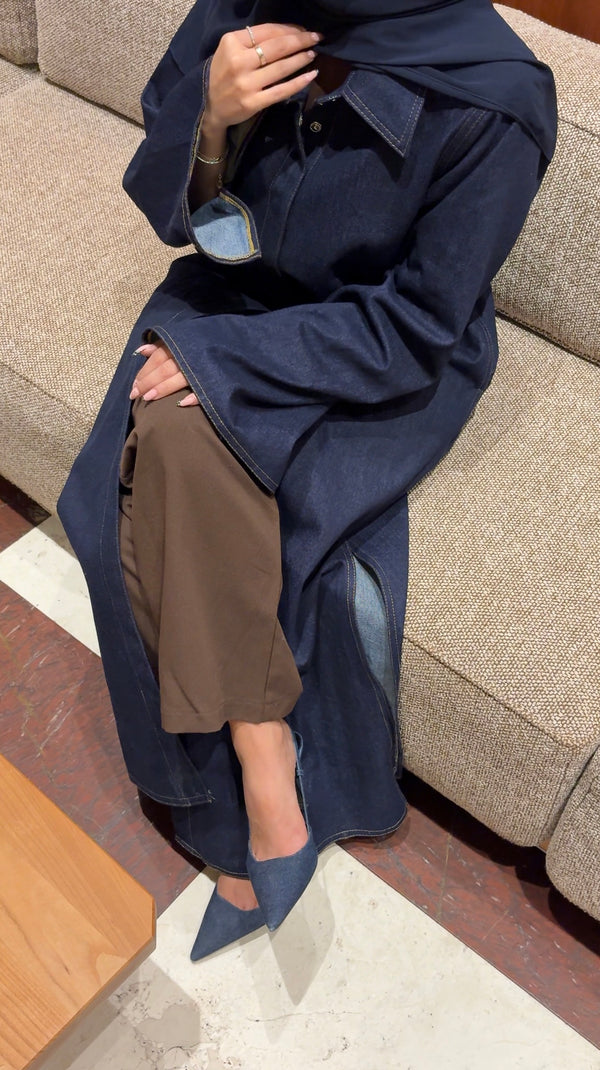 TAILORED LONGLINE DENIM JACKET