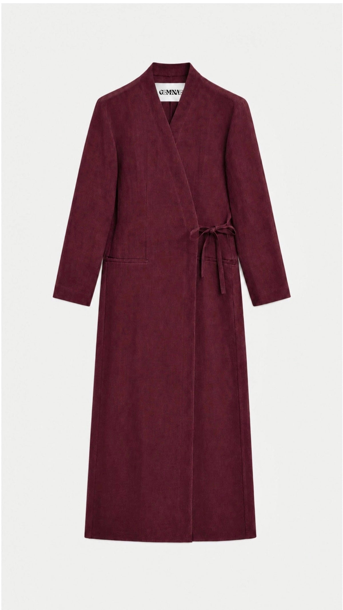PURE WASHED LINEN WRAP KIMONO