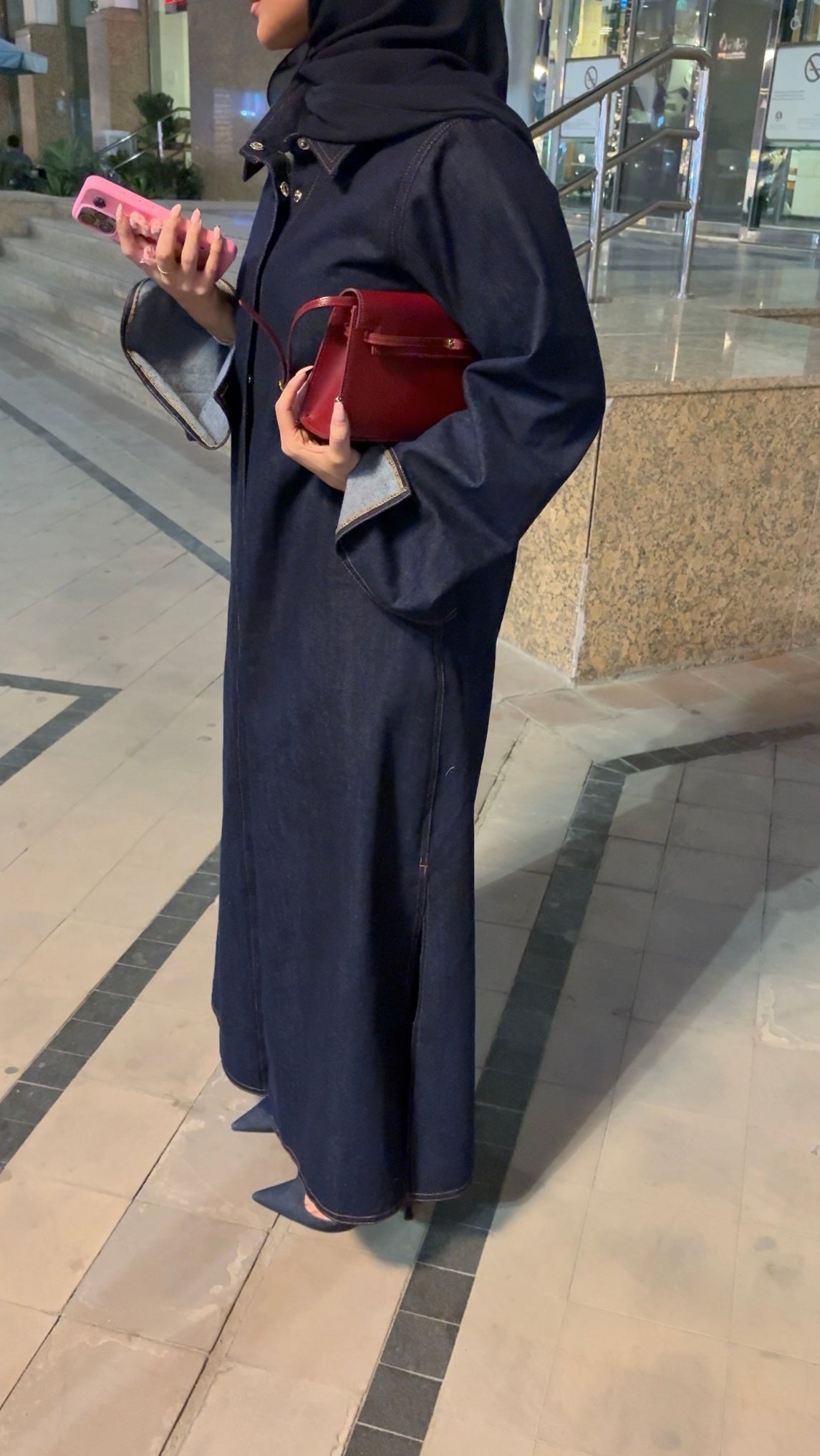 TAILORED LONGLINE DENIM JACKET