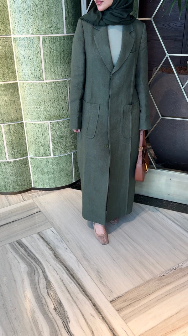 SINGLE-BREASTED LINEN JACKET