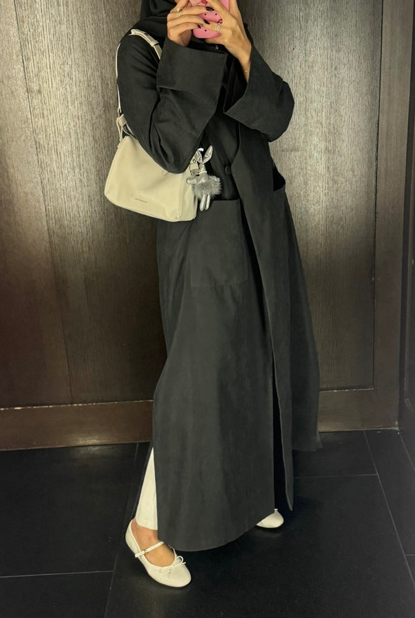 RTW LONG KIMONO LIGHT SUEDE BLAZER