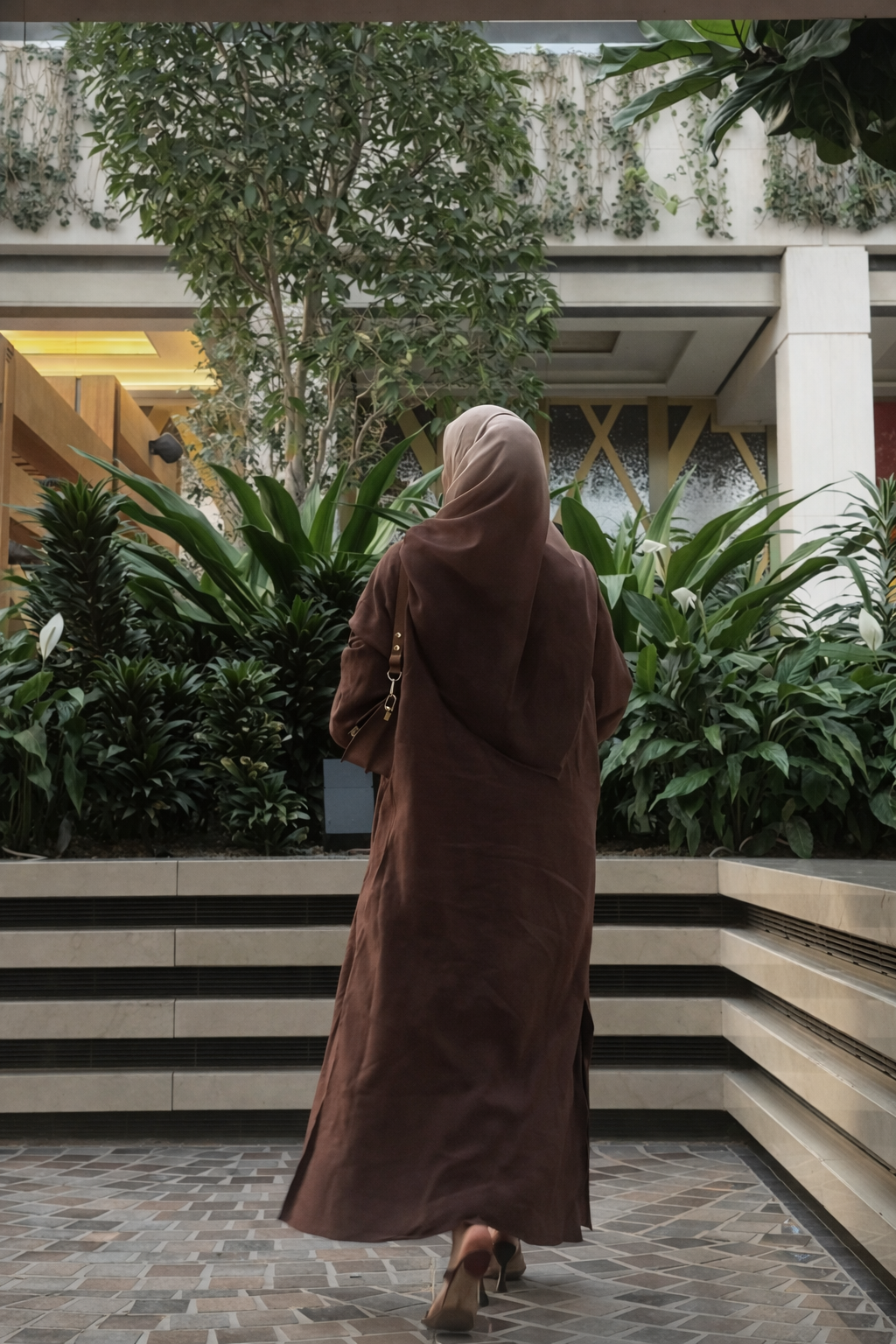 LONG KIMONO LINEN ABAYA