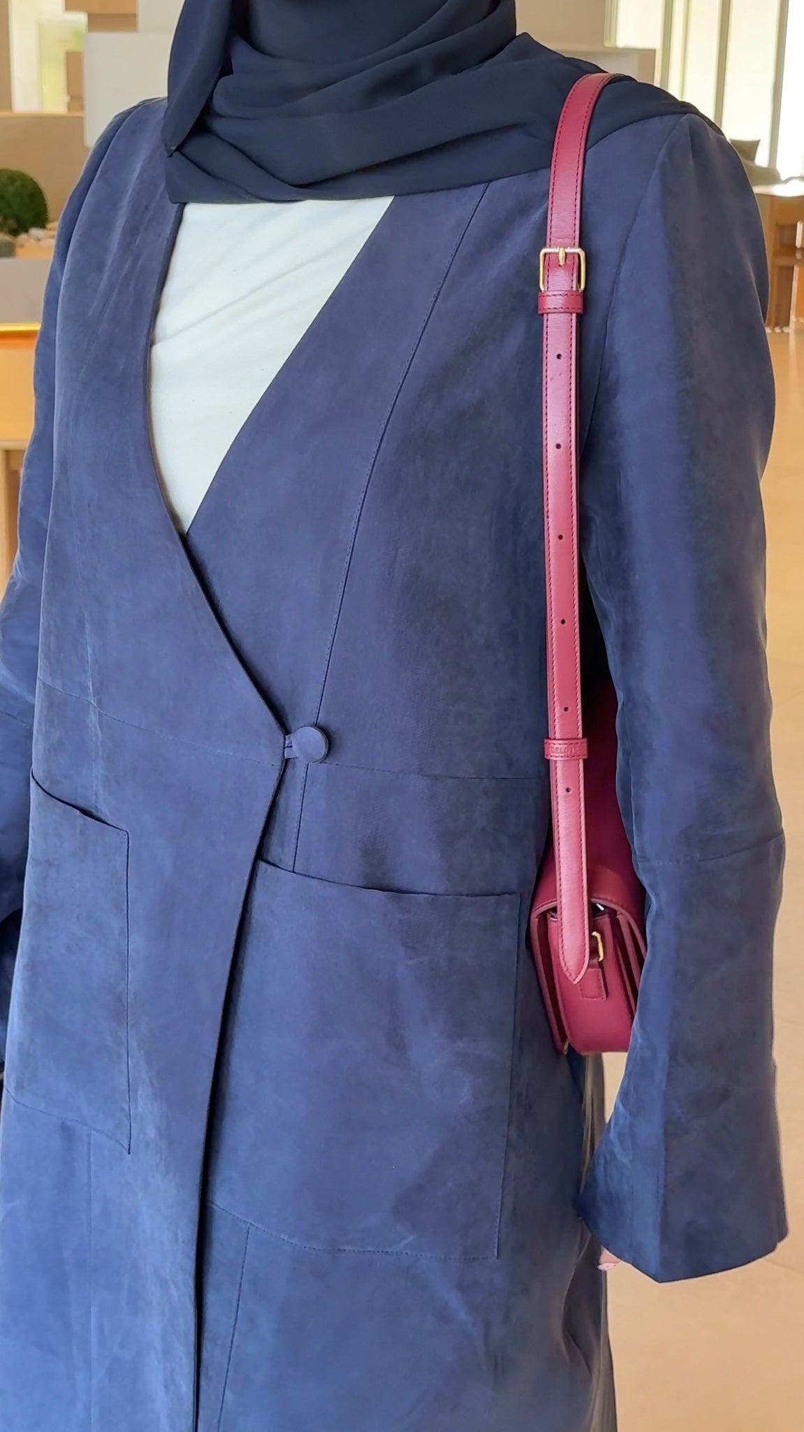 LONG KIMONO WASHED SILK BLAZER