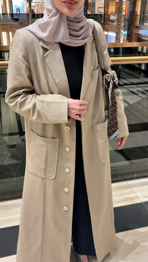 SINGLE-BREASTED LINEN JACKET