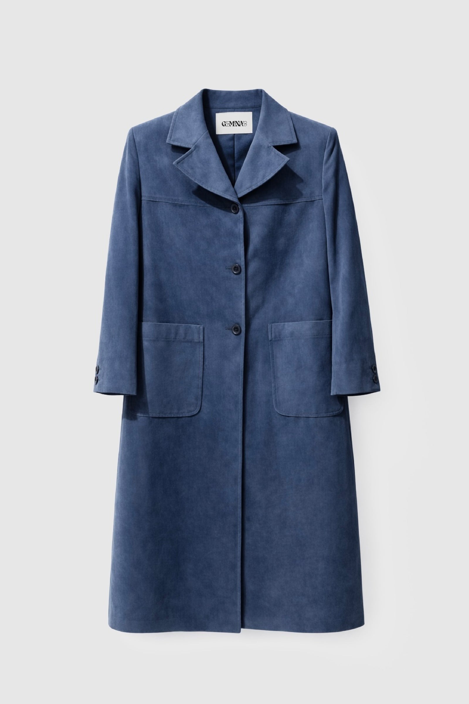 SINGLE-BREASTED LIGHT SUEDE JACKET