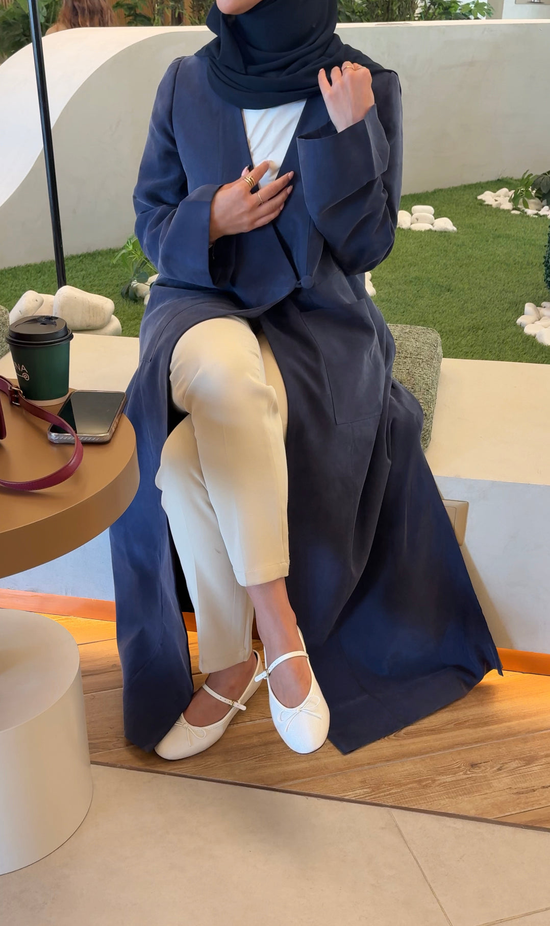 LONG KIMONO WASHED SILK BLAZER