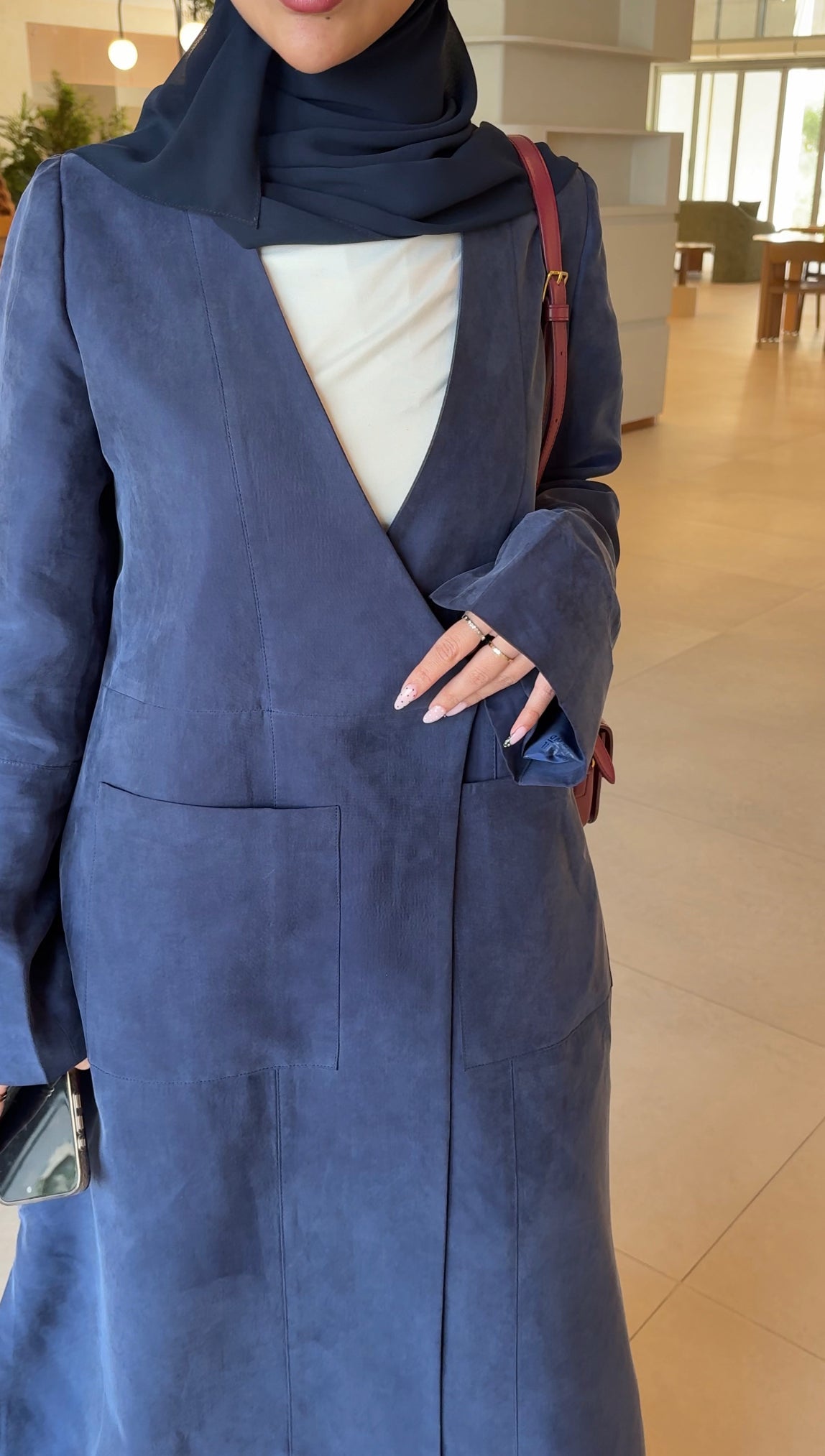 LONG KIMONO WASHED SILK BLAZER