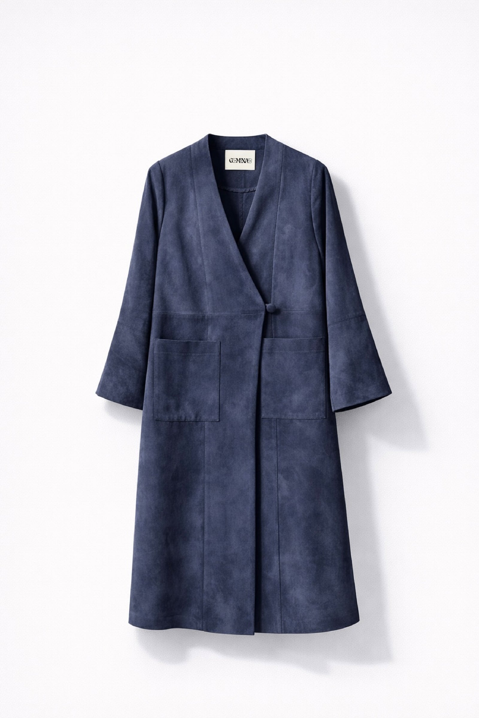 LONG KIMONO WASHED SILK BLAZER