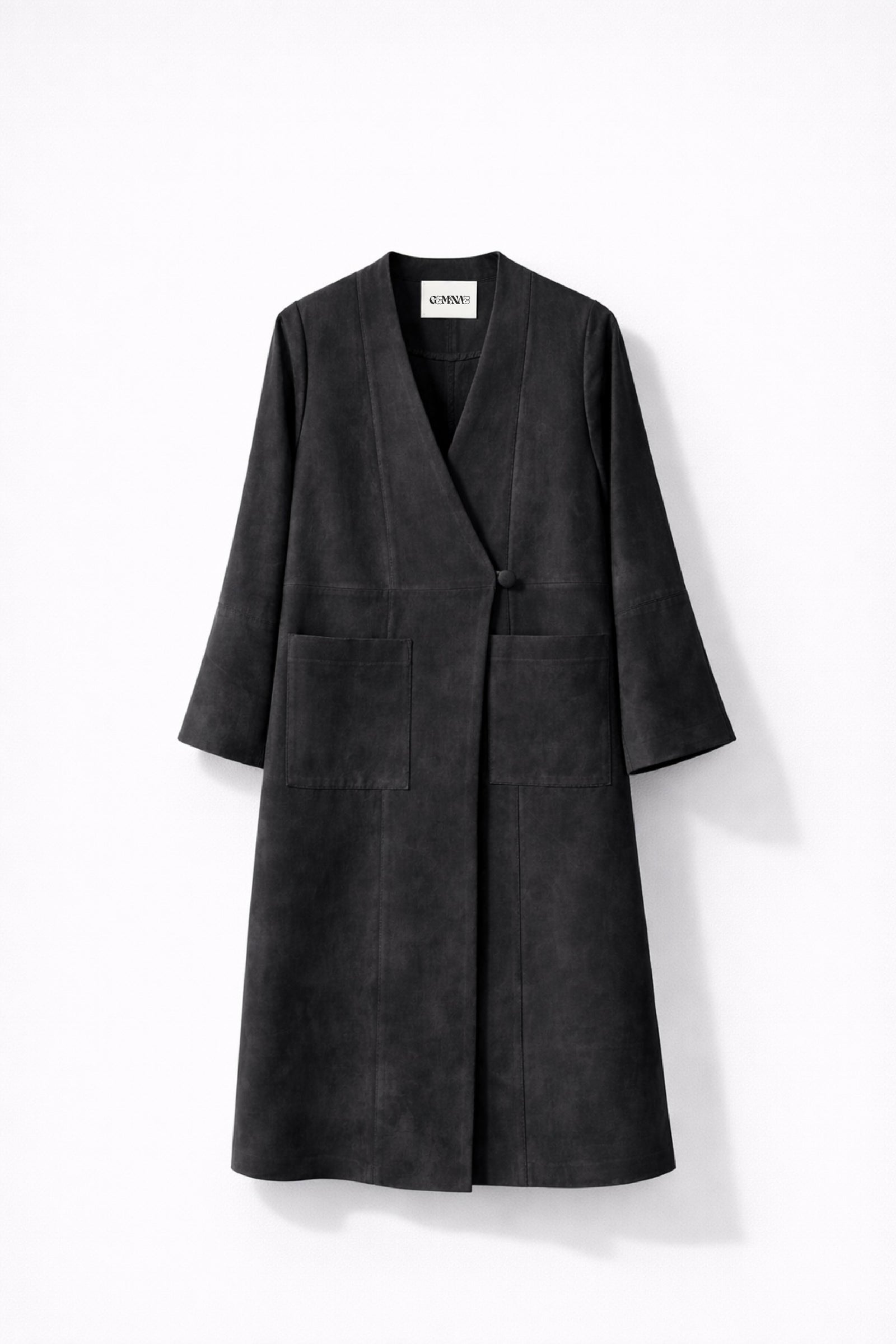 LONG KIMONO WASHED SILK BLAZER