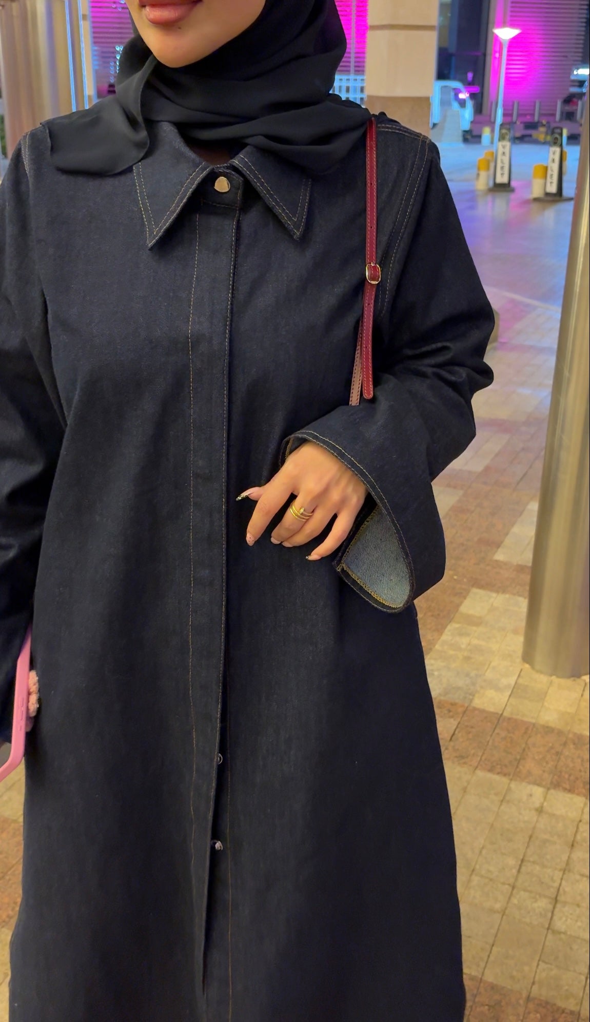 TAILORED LONGLINE DENIM JACKET