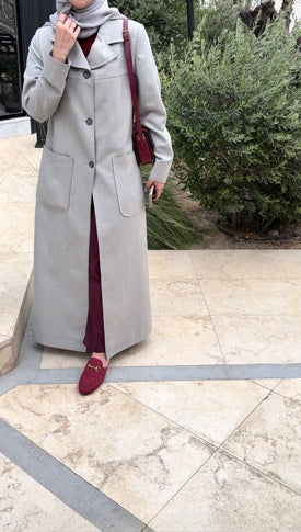SINGLE-BREASTED JACKET ABAYA